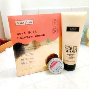 body and lip scrub exfoliant combo Victoria's Secret Frank Body Ecooking